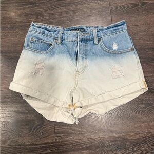 Billabong cotton ombré shorts size 4